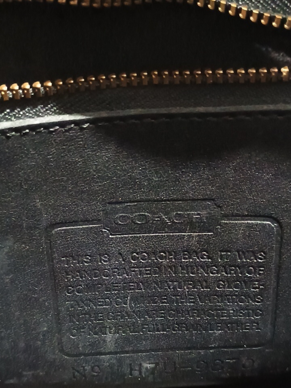Vintage Coach Court Bag #9870 Black Leather Top-Handle Cross Body Bag Purse - Picture 16 of 16